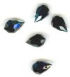 5 10x6mm Preciosa Jet AB Tear Drops